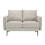 MORE4HOMES (Beige) SOFIA MODERN FABRIC LIVING ROOM 2 SEATER SOFA 4