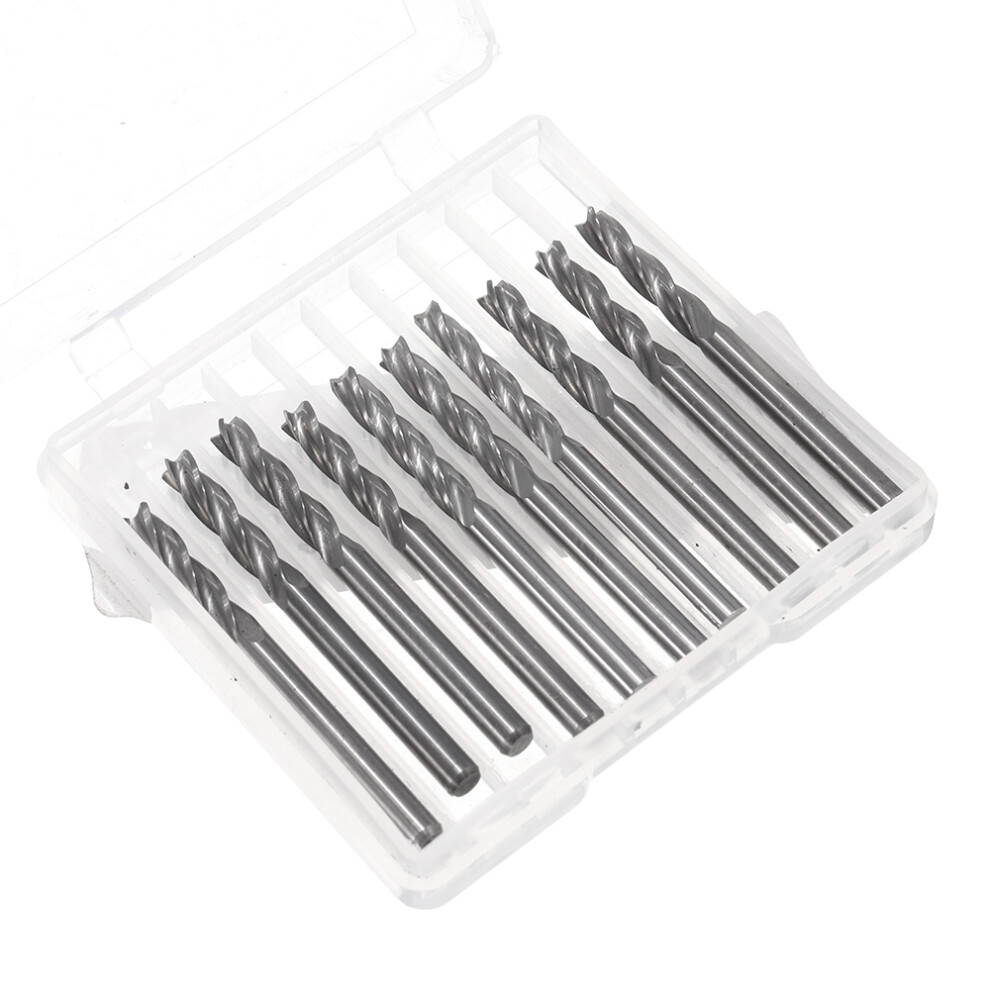 10Pcs 4 Flutes 3.175*17Mm Milling Cutter Carbide End Mill Cnc Cutting Tool 6901250181317