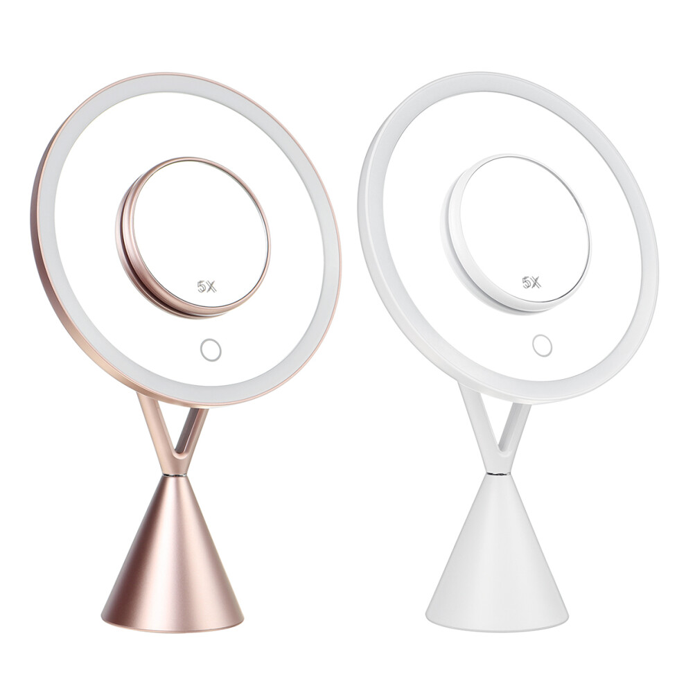 Frame Light Makeup Mirrors White LED/Daylight Adjustable Light Detachable Base