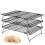3 Tier Cooling Rack Nonstick Coating Bakeware Bake Cookie Stackable Collapsible Bread Rack 2