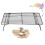 3 Tier Cooling Rack Nonstick Coating Bakeware Bake Cookie Stackable Collapsible Bread Rack 3