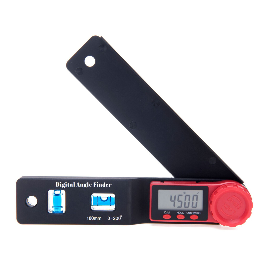 0-180Mm 0-200 Digital Meter Angle Inclinometer Angle Digital Ruler Electron Goniometer Protractor Angle Finder Measuring Tool 825450480840