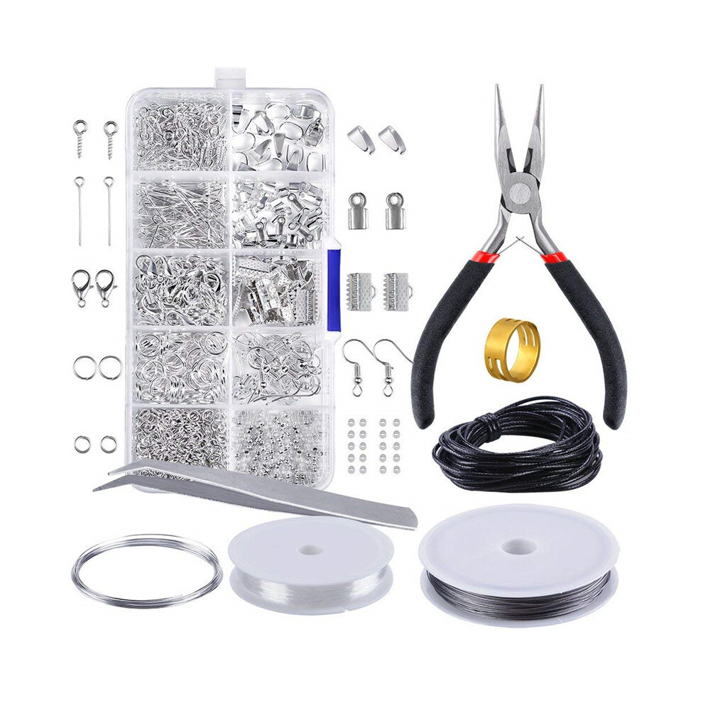 912pcs Earring Jewellery Making Wire Findings Pliers Starter Tool Necklace Repair