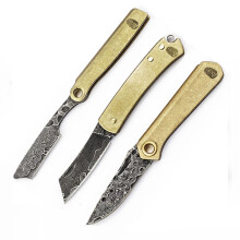 HX OUTDOORS 4 inch Damascus Steel Knife Portable Pocket Folding EDC Knife Blade Outdoor and Indoor Home Tools from