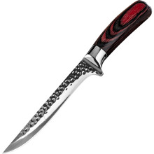 KCASA MTG21 Butcher Boning Knife Handmade Forged Stainless Steel Kitchen Chef Knife with Leather Sheath Cover