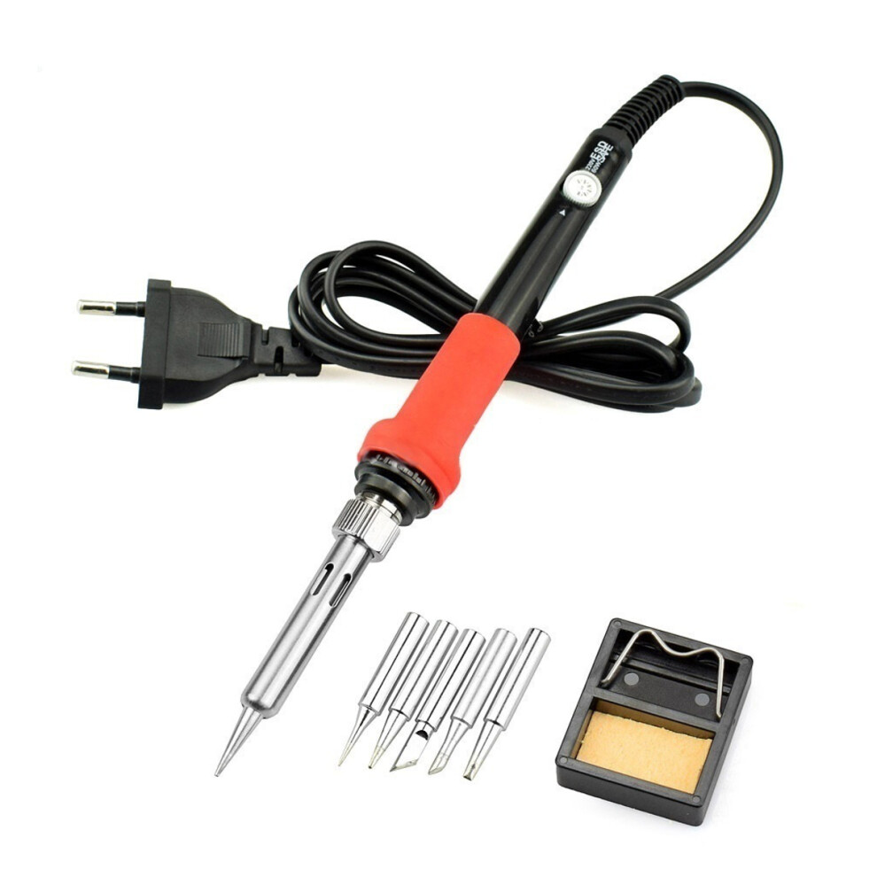 220V/110V 60W Diy Adjustable Temperature Electric Soldering Iron Welding Kit 6900071362295