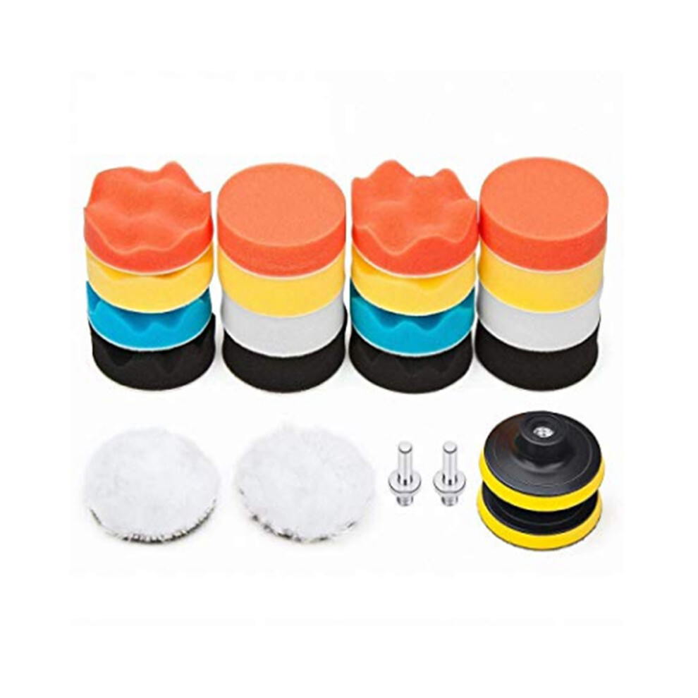 22Pcs 3 Inch Polishing Disc Sponge Plishing Pad Wheel Buffing Pad 8491663056770