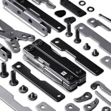 HUOHOU 10 in 1 Folding Multi-function Tool EDC Knife Blade Screwdriver Can Opener Scissor Nail File Tweezer Ear Pick Outdoor Camping Tools