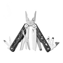 Grand Harvest 11 in 1 Stainless Steel Folding Multi-function Tool Knife Blade Plier Jaw Nail File Screwdriver Scissor Needle Cutter Can Bottle Op