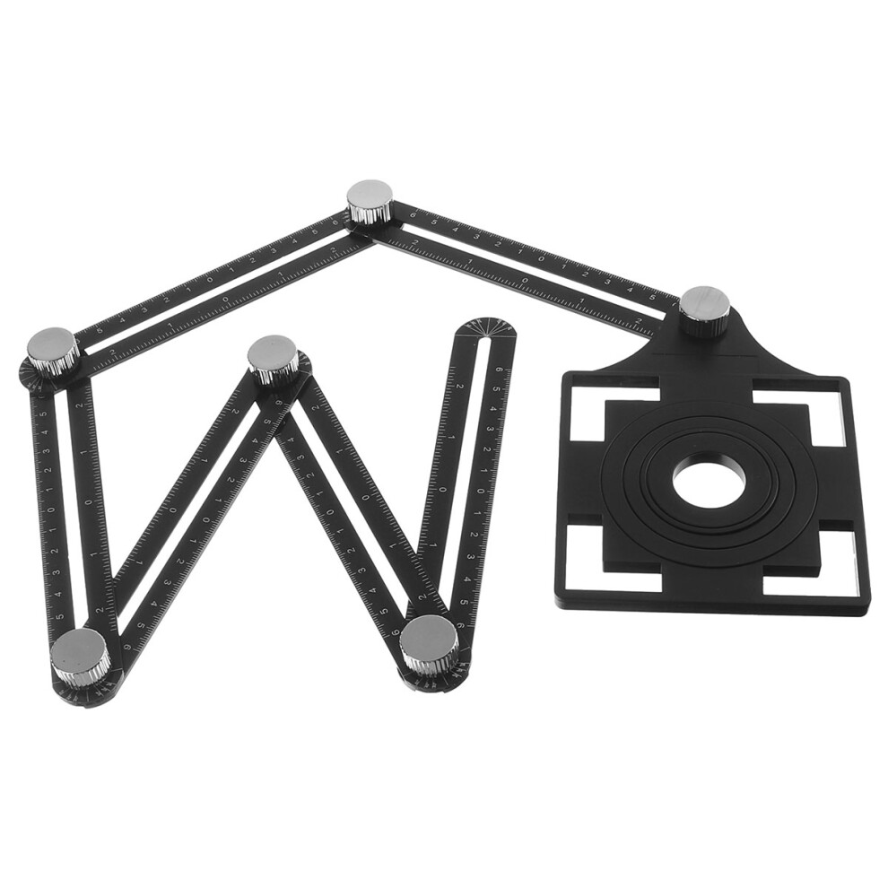 Six Fold Adjustable Ceramic Tile Hole Locator Template Tool Ruler Drill Guide Opening Hole Locator 9331612421282