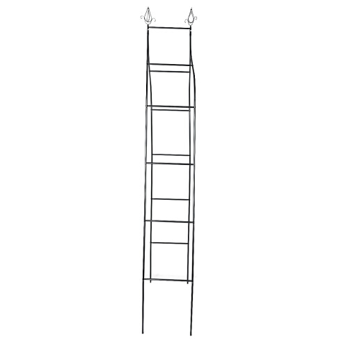 Black Wrought Iron Climbing Frame Metal Garden Arch 2