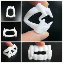 10pcs Halloween Vampire Teeth Party Decoration for Kids Plastic False Vampire Teeth Costume Halloween Theme Toy Supplies