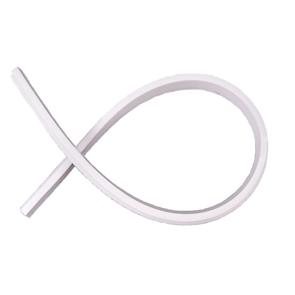 White Silicone Flexible Bathroom And Kitchen Water Stopper Water Retaining Stripe 6900077079579