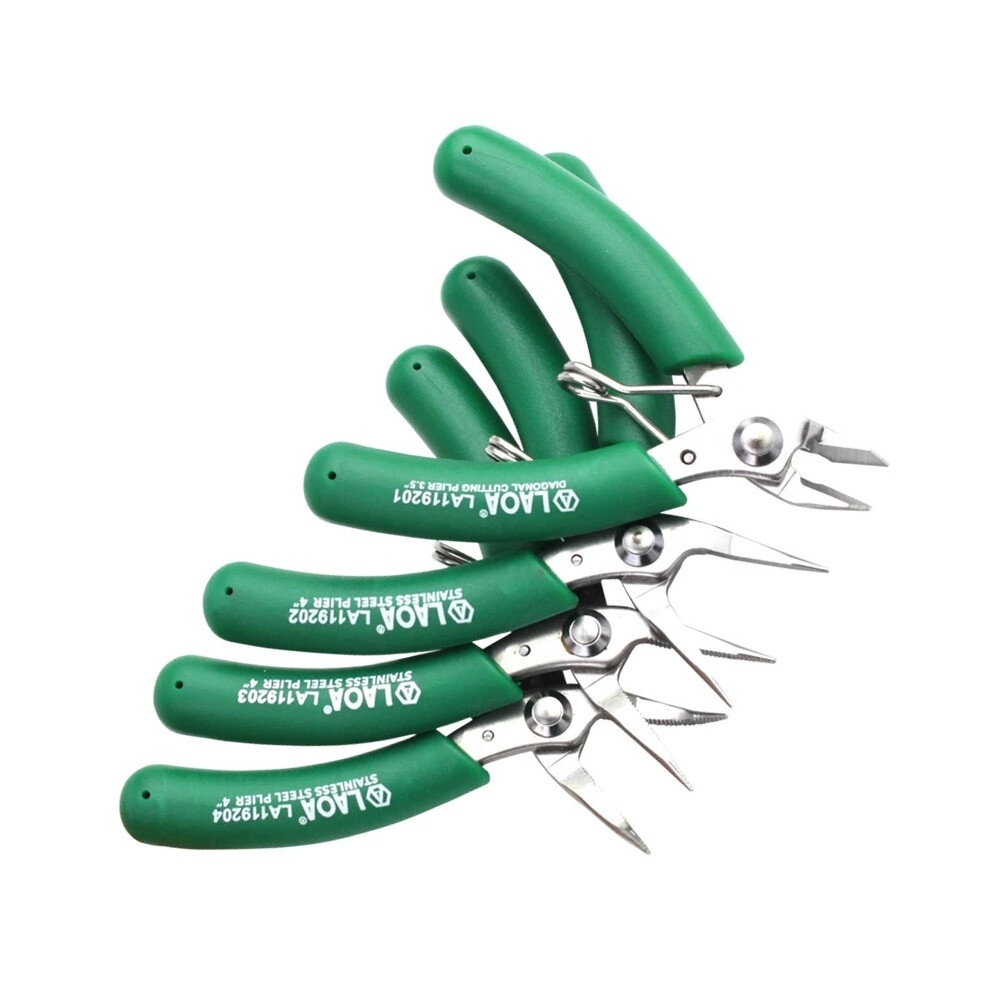 Laoa Mini Electronic Scissors Stainless Steel Long Nose Pliers Diagonal Pliers Wire Cutters 6900076836647