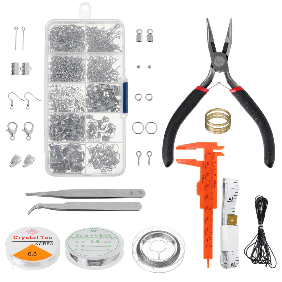 DIY Necklace Bracelet Earrings Set Jewelry Making Kit Tool Handmade Repair Craft