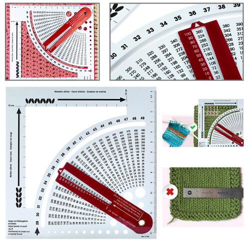 Knitting Calculator Sewing Tools Knitting Counter Density Ruler