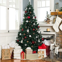 2020 Christmas Tree Plastic Premium Artificial Christmas Tree White Tree Art Navidad Xmas Decoration Tree