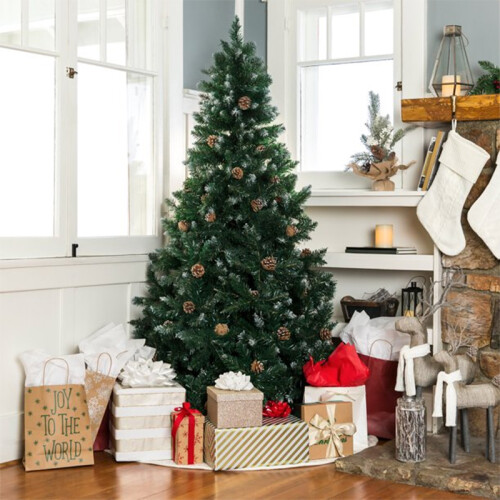 2020 Christmas Tree Plastic Premium Artificial Christmas Tree White Tree Art Navidad Xmas Decoration Tree 1