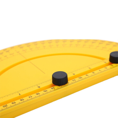 30 60 90 Semicircle Protractor Plastic Disc Protractor Angle Ruler Equipped with a Screw Cap to Fix the Angle 2