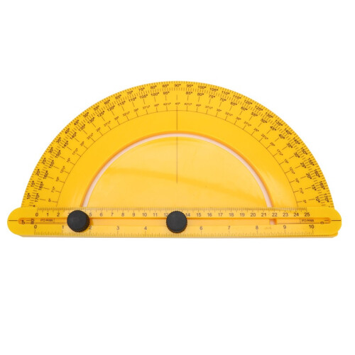 30 60 90 Semicircle Protractor Plastic Disc Protractor Angle Ruler Equipped with a Screw Cap to Fix the Angle 1