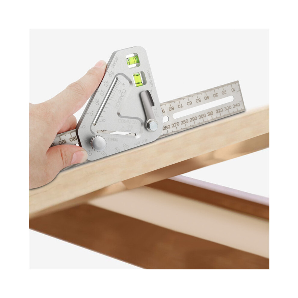 350Mm Multi-Function Woodworking Triangle Ruler Angle Ruler Revolutionary Carpentry Tool Measuring Tool 6906142873585