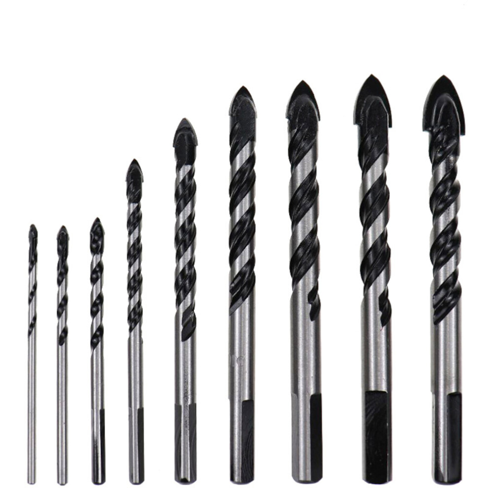 5/7/9/10Pcs 3-12Mm Glass Bit Twist Spade Drill Triangle Bits For Ceramic Tile Concrete Glass Marble 6900079739884