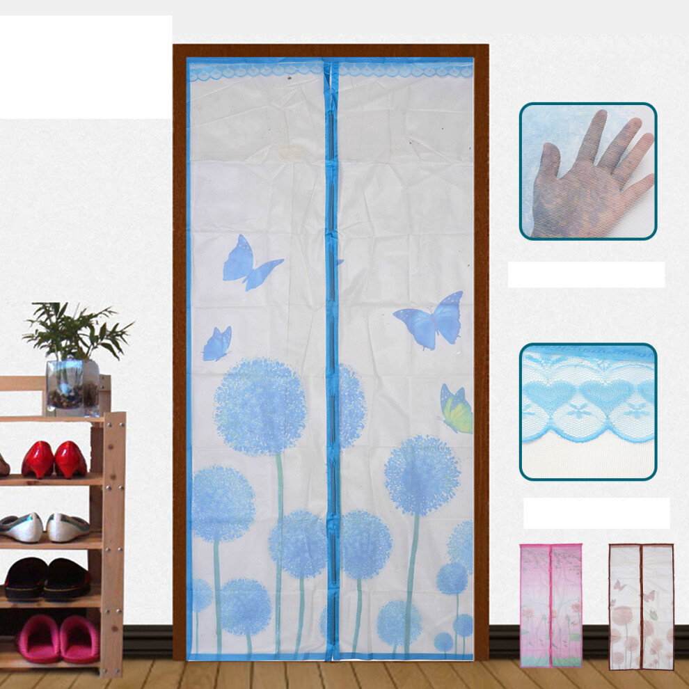 Door Curtain Magnetic Fly Bug Anti Insect Mosquito Encrypt Screen Protector Butterfly Pattern Door Curtains 6900068631427