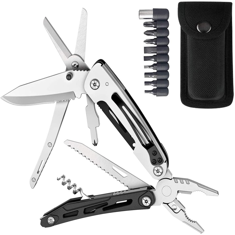 21 in 1 Multi-tool Pocket Knife Multi Tool Men Folding Tactical Knife for Camping Survival Fishing Hiking