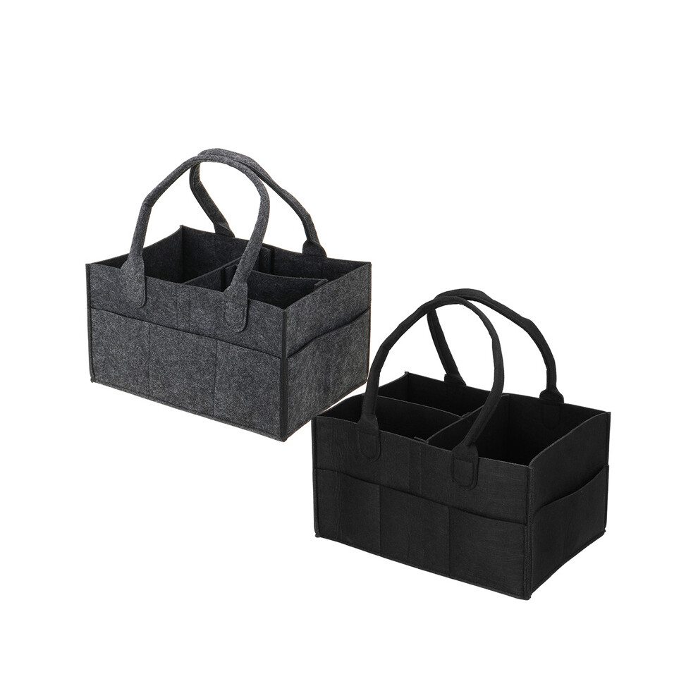 Felt Baby Diaper Caddy Nursery Storage Wipes Bag Nappy Organizer Container