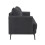 MORE4HOMES (Charcoal) SOFIA MODERN FABRIC LIVING ROOM 3 SEATER SOFA 5