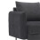 MORE4HOMES (Charcoal) SOFIA MODERN FABRIC LIVING ROOM 3 SEATER SOFA 7