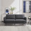 MORE4HOMES (Charcoal) SOFIA MODERN FABRIC LIVING ROOM 3 SEATER SOFA 8