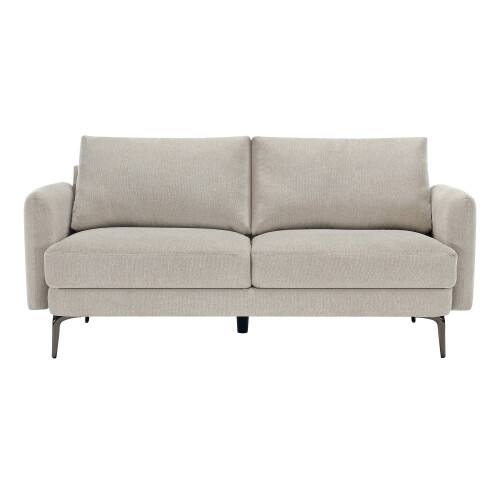MORE4HOMES (Beige) SOFIA MODERN FABRIC LIVING ROOM 3 SEATER SOFA 2
