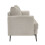MORE4HOMES (Beige) SOFIA MODERN FABRIC LIVING ROOM 3 SEATER SOFA 5