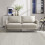 MORE4HOMES (Beige) SOFIA MODERN FABRIC LIVING ROOM 3 SEATER SOFA 8
