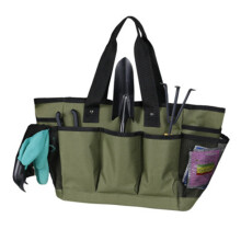 Durable Multi Pockets Tote Garden Bag Handle Tools Organizer Storage Bag Portable Garden Working Tools Kit for Garden Supplies
