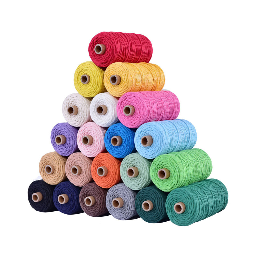 3Mm Natural Cotton Twisted Cord String Rope Craft Sewing Macrame Hoody Laces 627650590103
