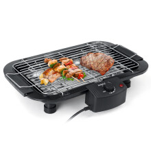220V Portable Household Electric Oven Smokeless Indoor Barbecue Machine Hotplate BBQ Grill Meat Pan for Outdoor Party Home Picnic