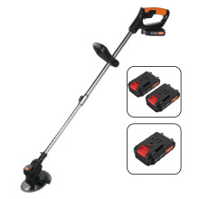 21V 1880W Electric Weeder Cordless String Trimmer Weed Eater Lawn Wacker Edger Grass Garden W/ 1/2pcs 2000mah Battery