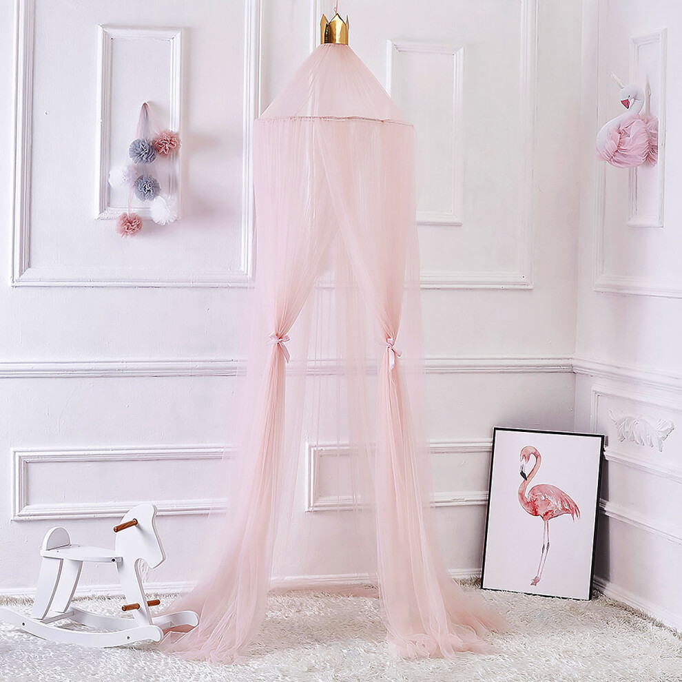 Kid's Round Dome Mosquito Net Tulle Yarn Play Tent Baby Queen Princess Bedding