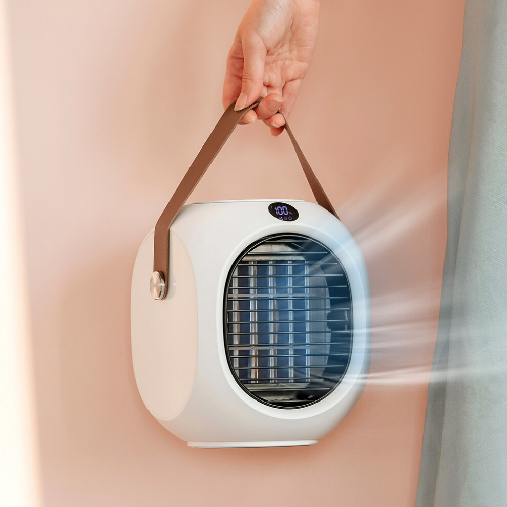 Portable Desktop Air Conditioner Fan Mini Fan Air Cooler With Digital Display Humidifier Purifier for Office Bedroom