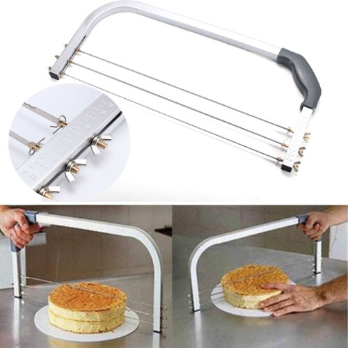 Professional Large Cake Interlayer Cutter Blades Adjustable Cake Layerer for Home Party Commercial Use 1