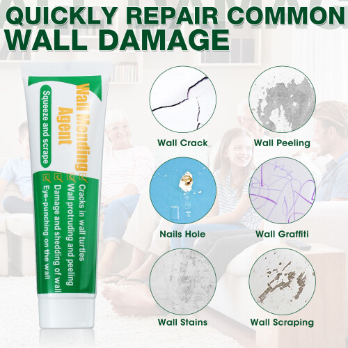 GOCHANGE Wall Repair Tools 3 Sets Wall Paint + Head + Scraper + Square Sandpaper Convenient Bricklayer Home Improvement Tools 1