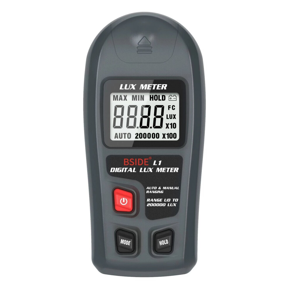 Bside L1 Meter Digital Illuminance Meter Handheld Lux Tester Lcd 0-200,000 Lux/Fc Pocket Luxmeter Photometer Grow Plants Light 6907018573882