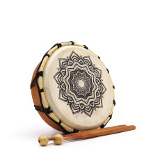 Shamanic Drums Mandala 20cm Shamanic Drum with Sticks