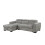 MORE4HOMES (Grey) TIVOLI FABRIC PULL OUT 3 SEATER CORNER SOFA BED 5