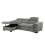 MORE4HOMES (Grey) TIVOLI FABRIC PULL OUT 3 SEATER CORNER SOFA BED 7