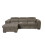 MORE4HOMES (Mocha) TIVOLI FABRIC PULL OUT 3 SEATER CORNER SOFA BED 4