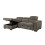 MORE4HOMES (Mocha) TIVOLI FABRIC PULL OUT 3 SEATER CORNER SOFA BED 7