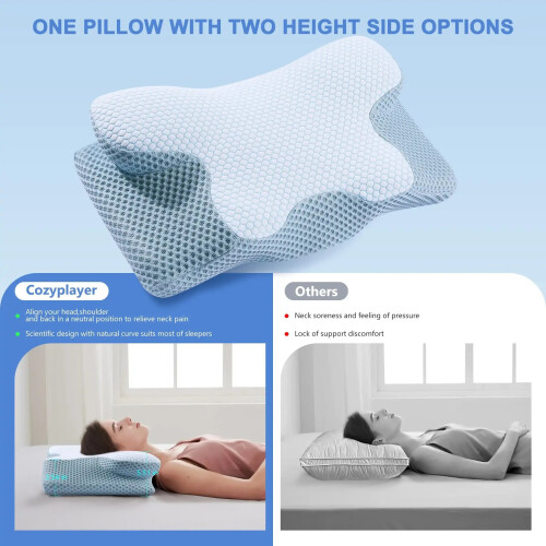 Butterfly Sleep Memory Foam Neck Rebound Pillow